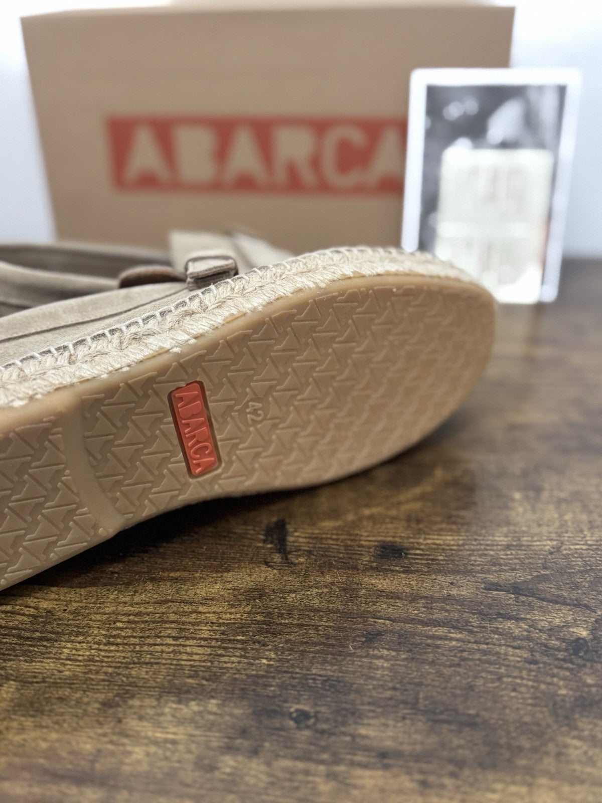 Abarca Espadrilles Suede Beige Mocassino Casual Uomo 41