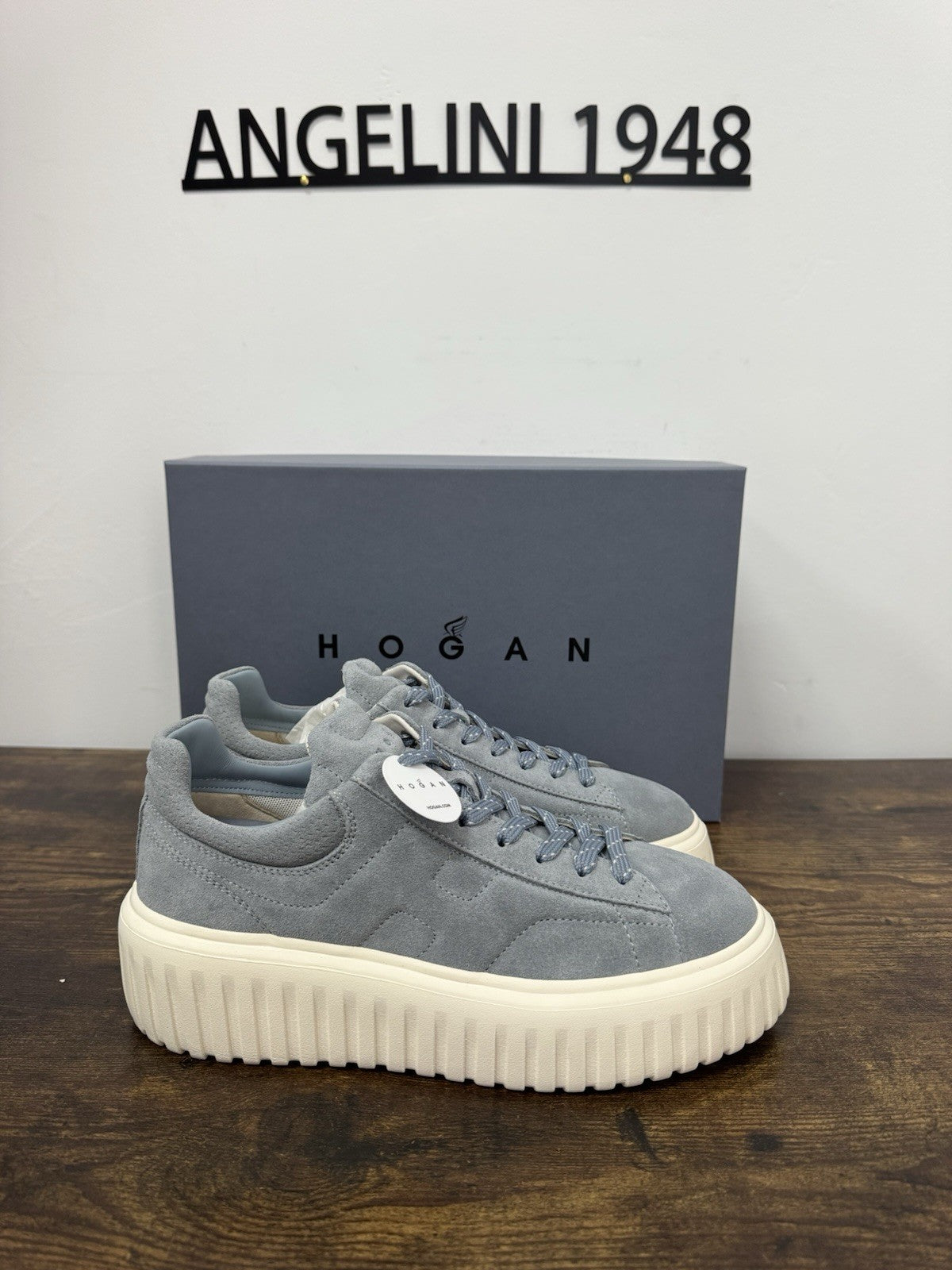 Hogan H Stripes Suede Celeste Casual Hogan Donna 37