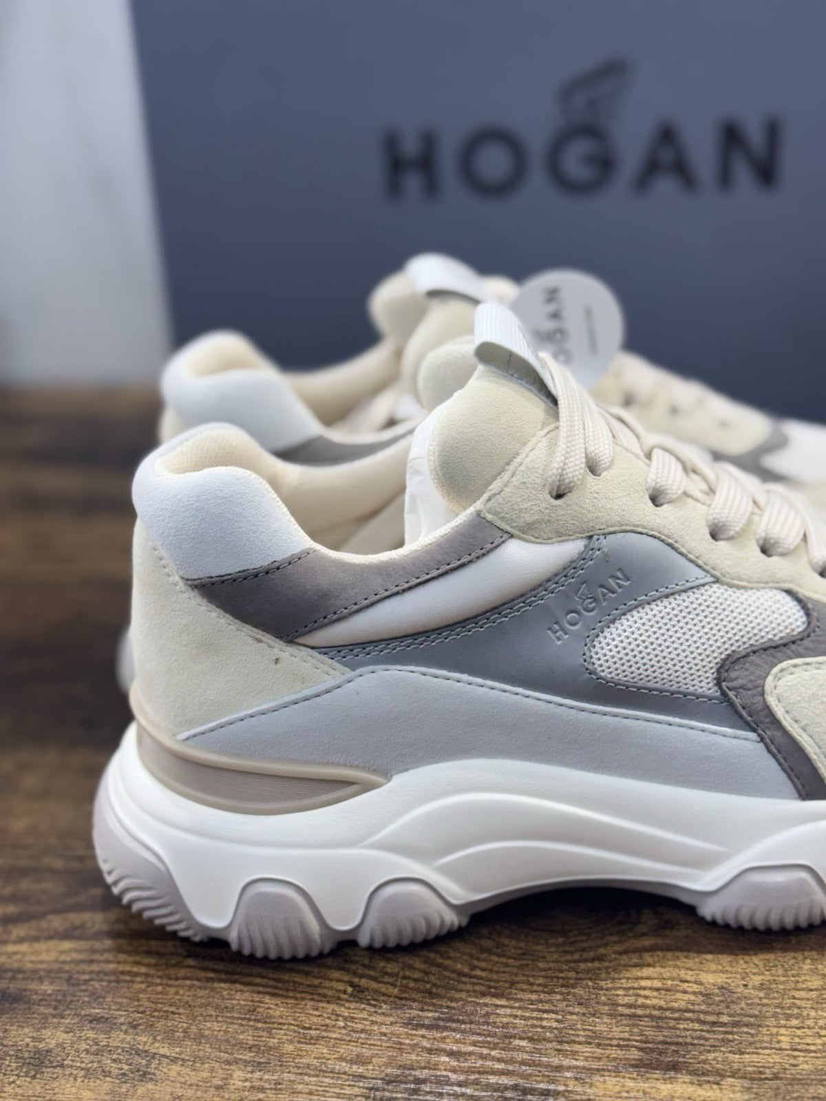 Hogan Hyper Active  Donna Sneaker Beige  Memory Foam Luxury Hogan Woman  37