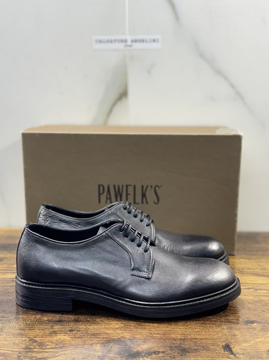 Pawelk’s Derby   Uomo Pelle Nero   Hand  Made  Made  In Italy Derby 40