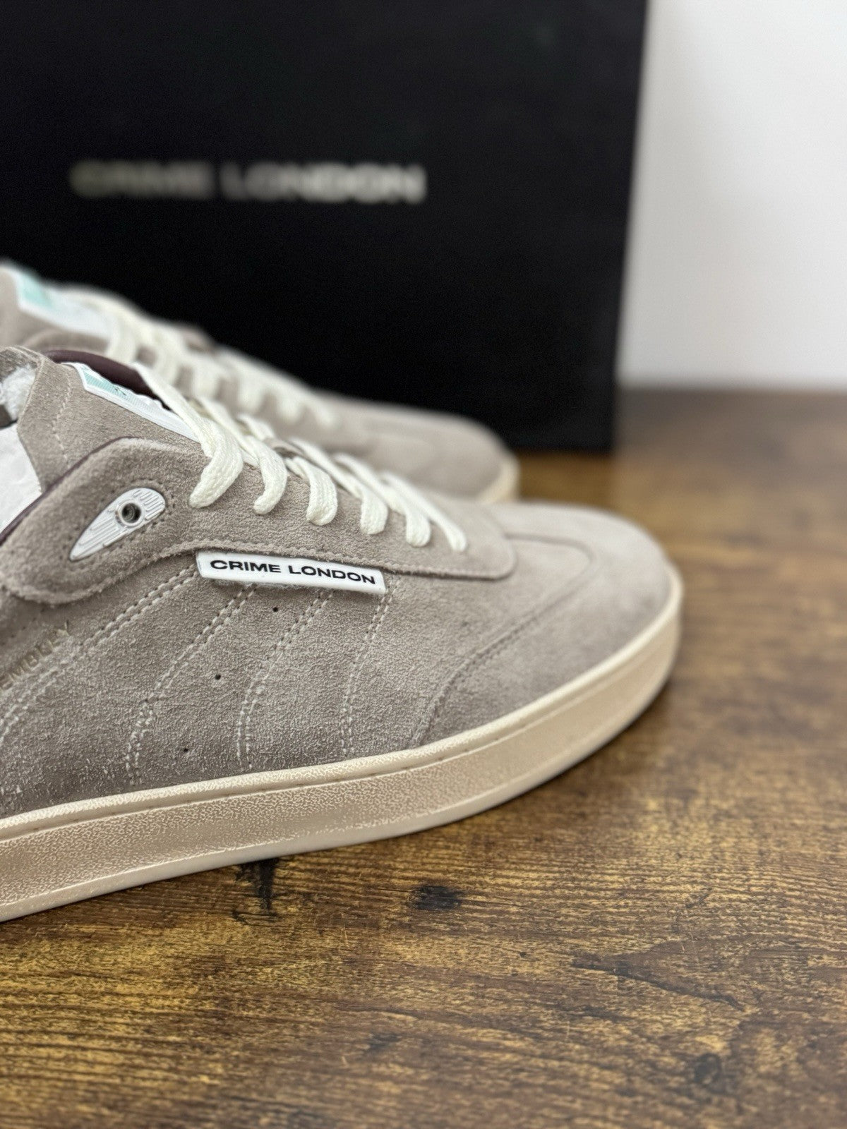 Crime London Sneaker Wembley Suede Grey Casual Uomo 42