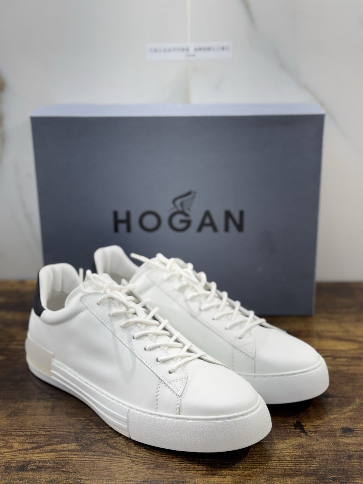 Hogan Rebel  Sneaker  Pelle Bianca Memory Foam   Casual Hogan   Uomo 45