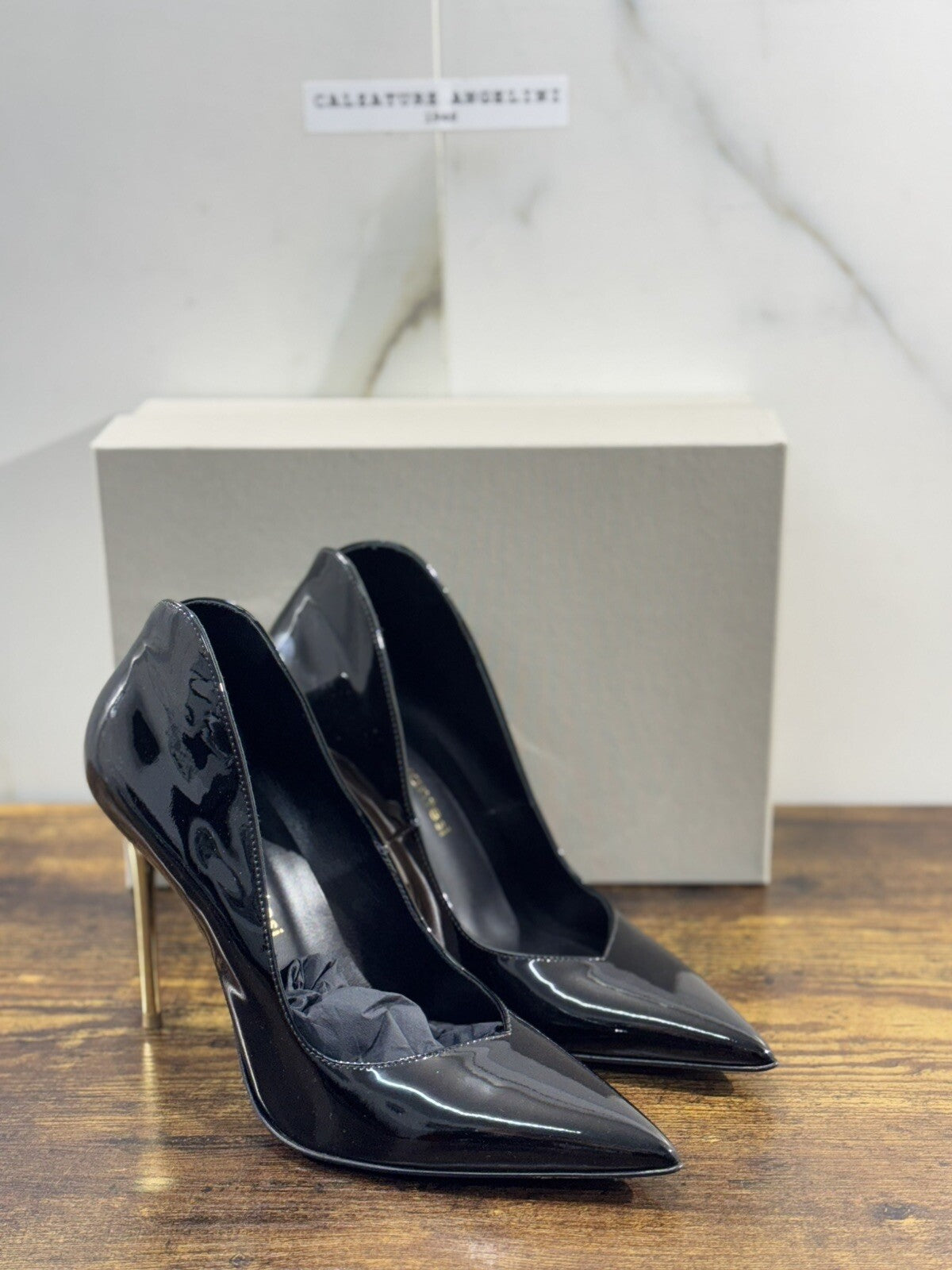 Sergio Levantesi Decollete’ donna Lian  Pelle Nero   made in italy luxury 39