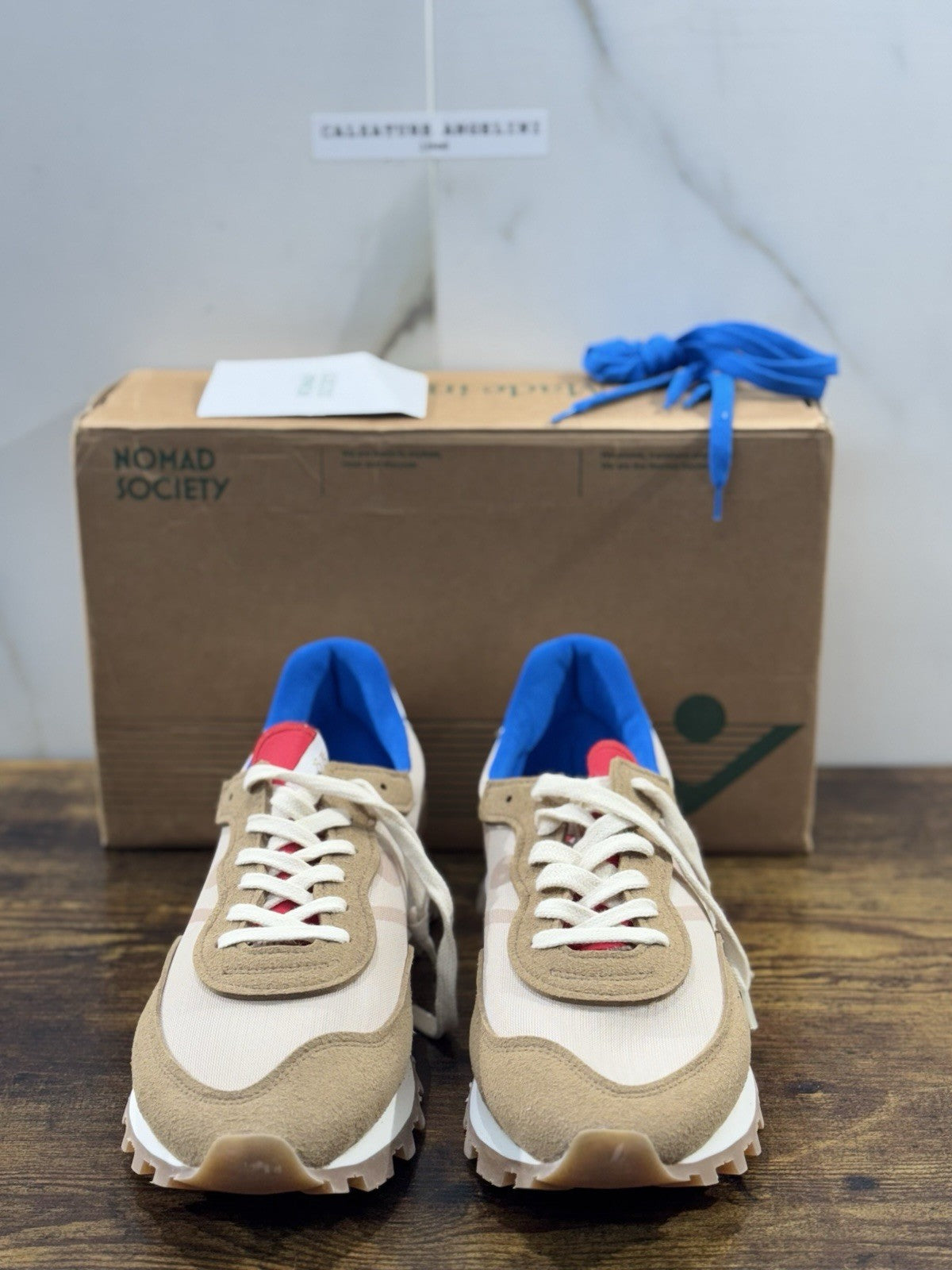 Nomad Society Sneaker Uomo Veloce Suede Cuoio Casual Men Shoes 44