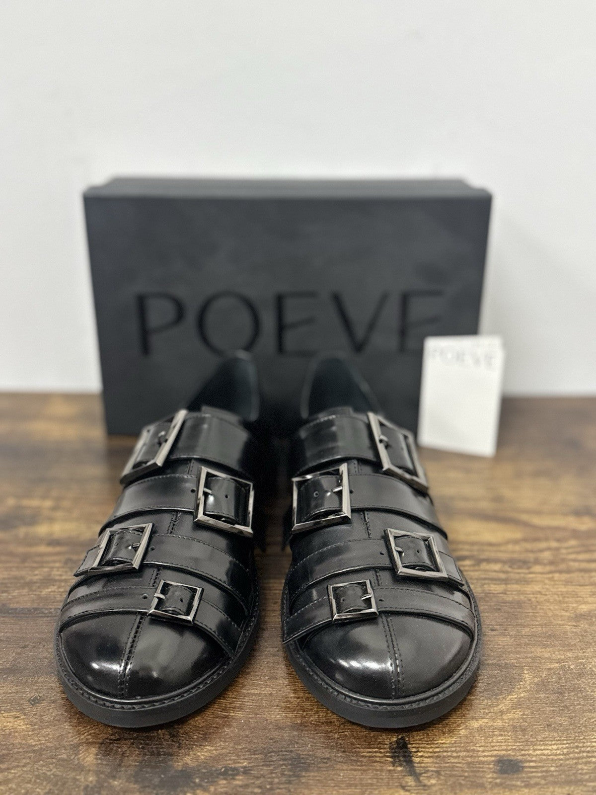 Poeve Mocassino Pelle Nero Causal Donna 40