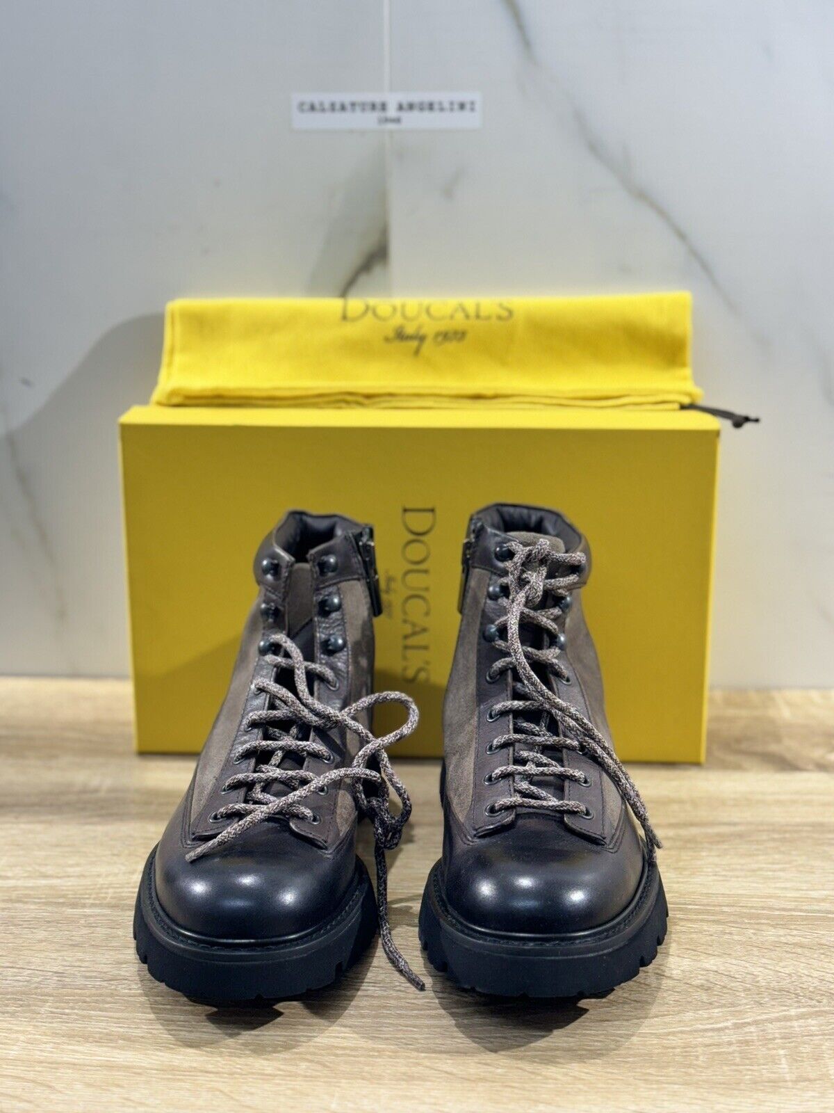 Doucal’s Mountain  Boot   Pelle Espresso       Luxury Men Doucal’s Shoes 41.5