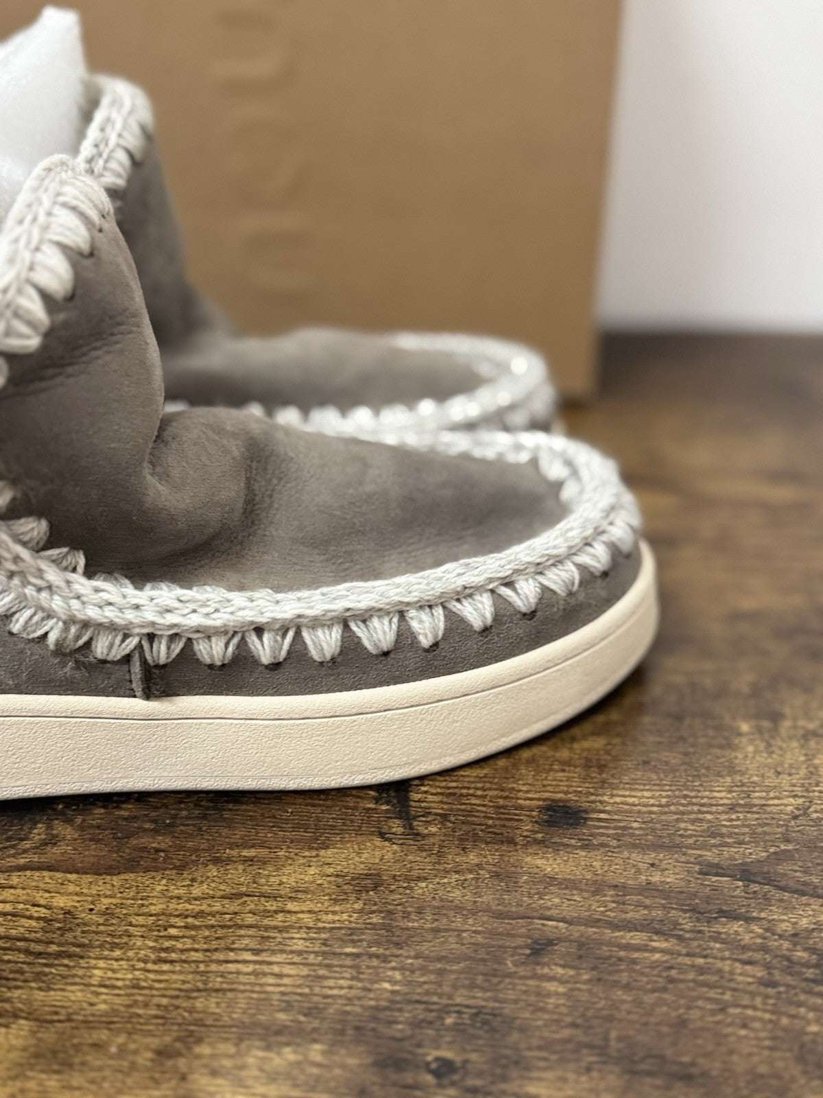 Mou New Eskimo Sneaker Suede Grey Casual Mou Boot Donna 39