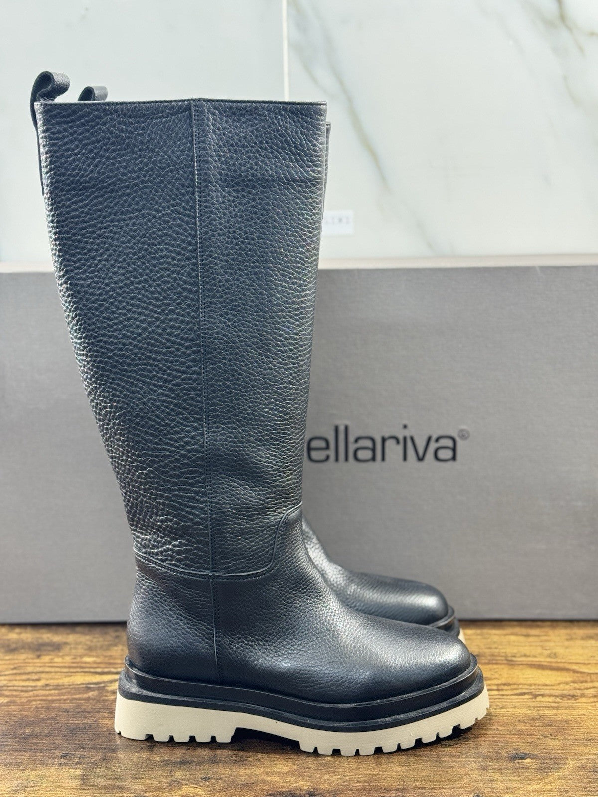 Laura Bellariva Stivale Donna Tubo  Pelle Nero Casual Boot 36