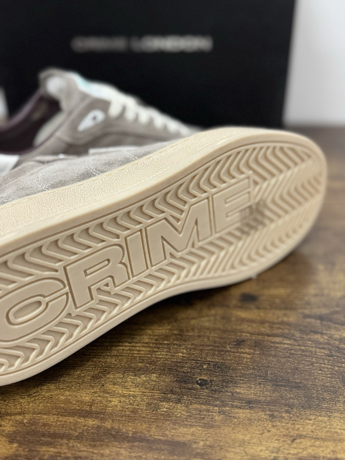 Crime London Sneaker Wembley Suede Grey Casual Uomo 42