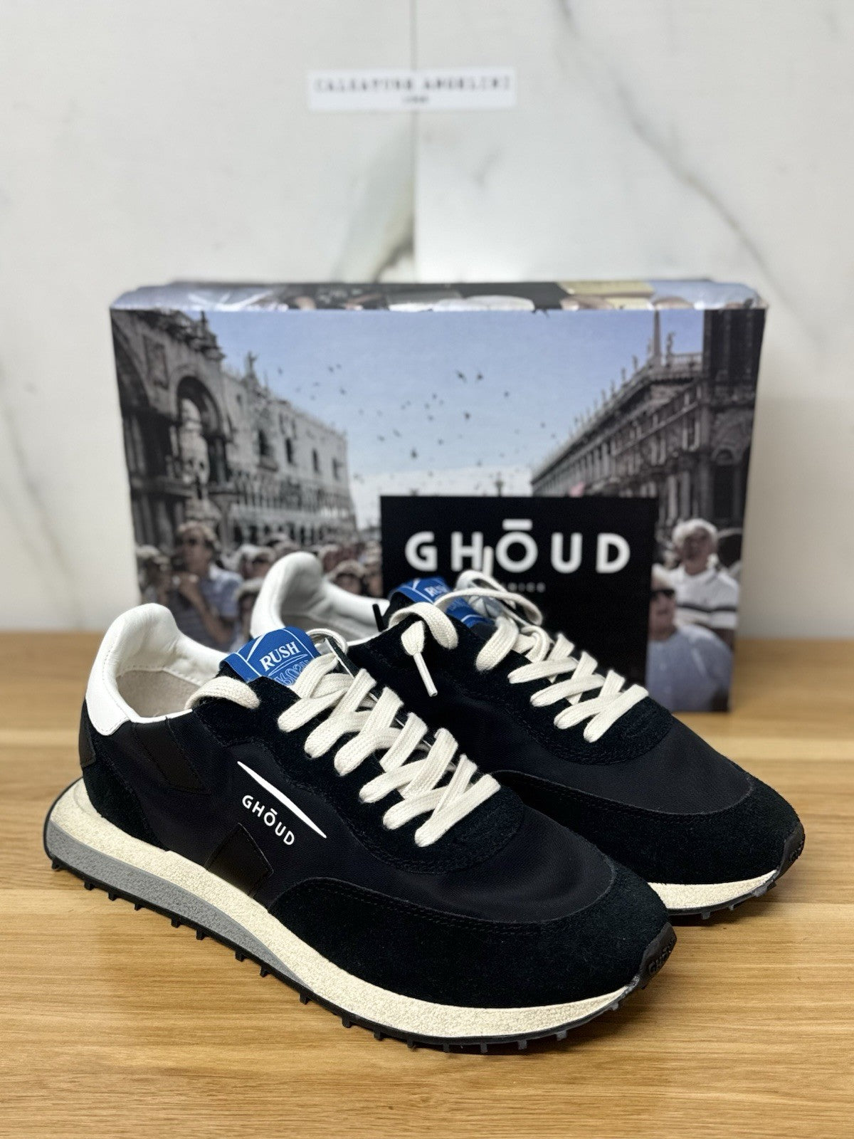 Ghoud Rush Low Sneaker Suede Nero Casual Uomo 42