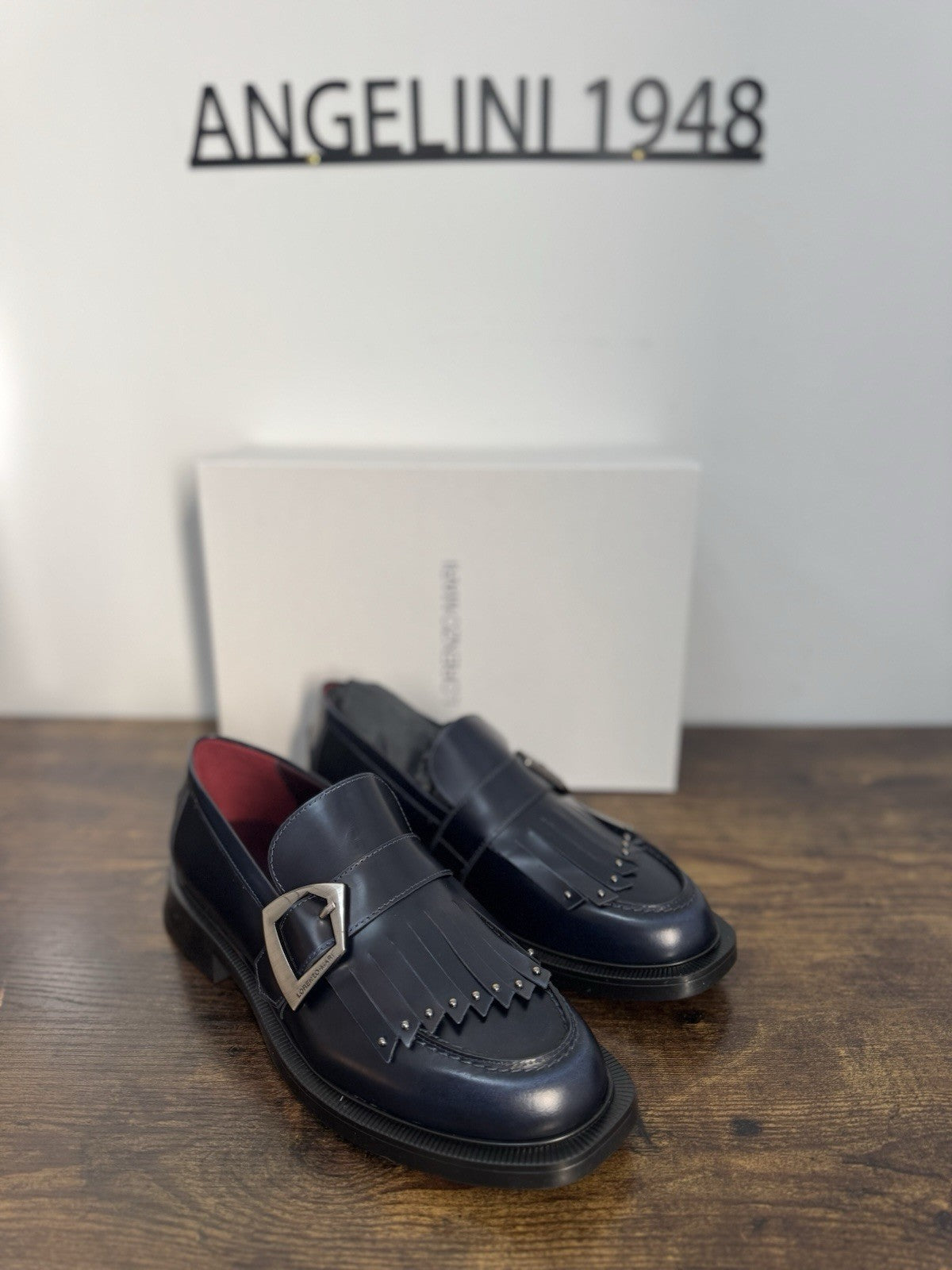 Lorenzo Mari Mocassino Pelle Blu  Casual Donna 41