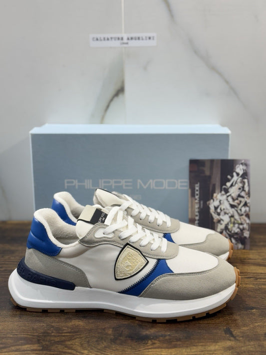 Philippe Model Sneaker Uomo Antibes Suede Grey Blu   41