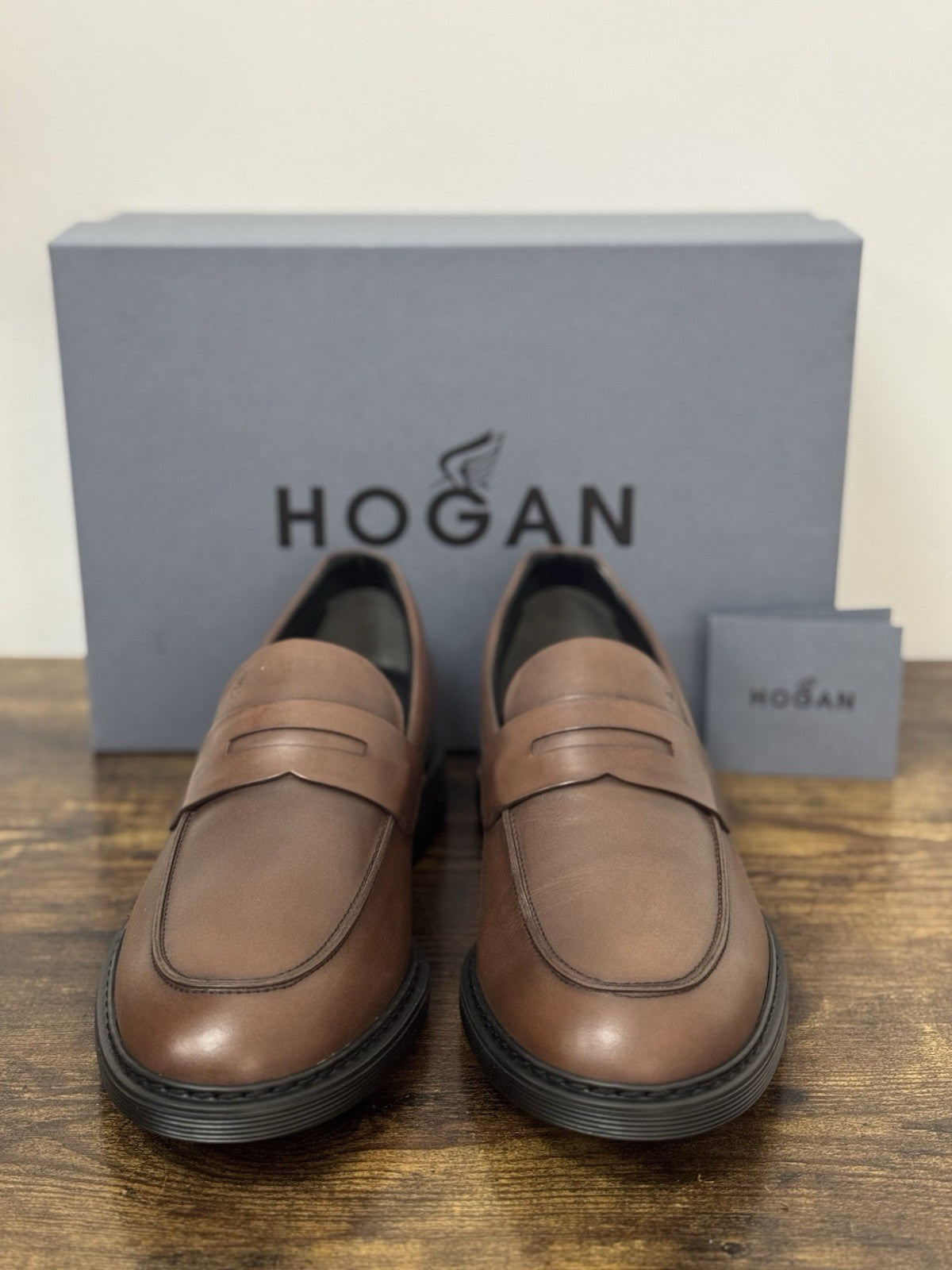 Hogan Business Mocassino Pelle  Cuoio Memory Foam Casual Hogan Uomo 43