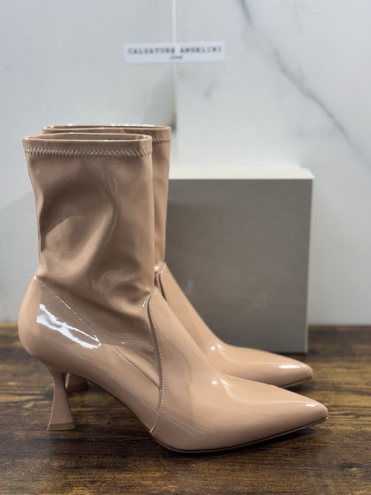 Sergio Levantesi Stivaletto  Pelle Candy Tacco   Luxury Made In Italy Donna 41