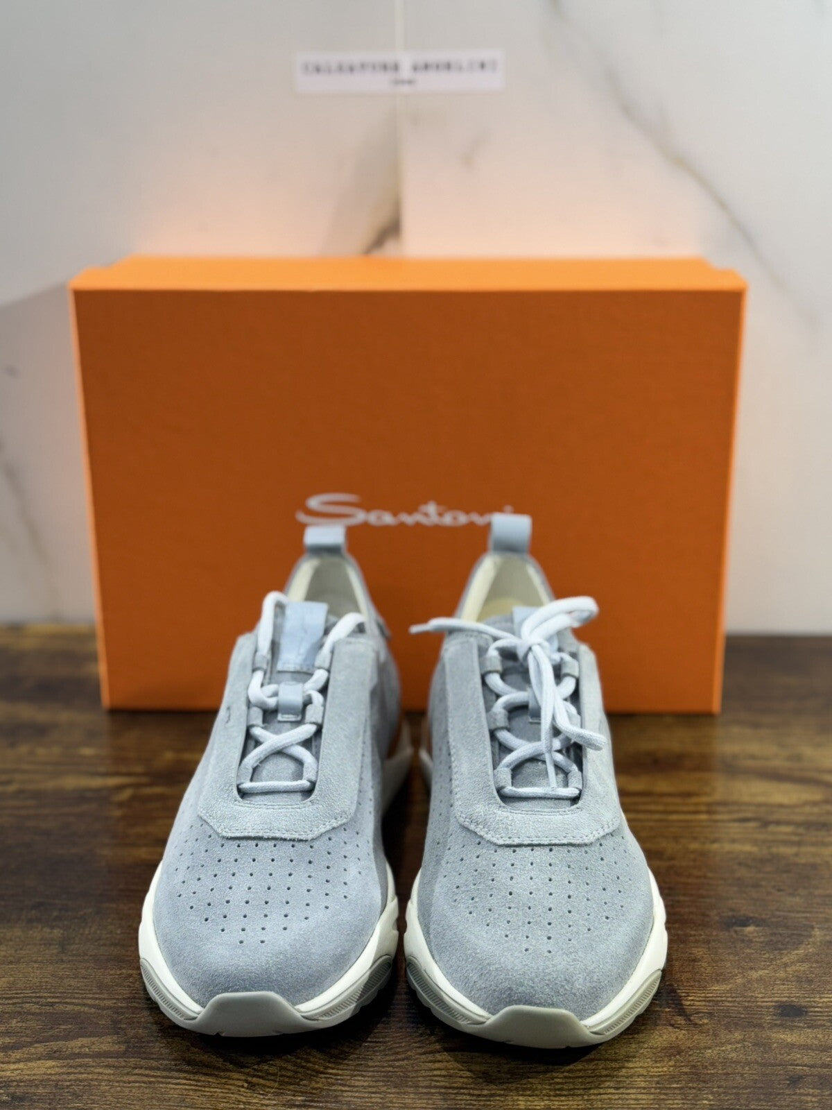Santoni Innova Sneaker Suede Grey   Casual Men Shoes Santoni Innova 6