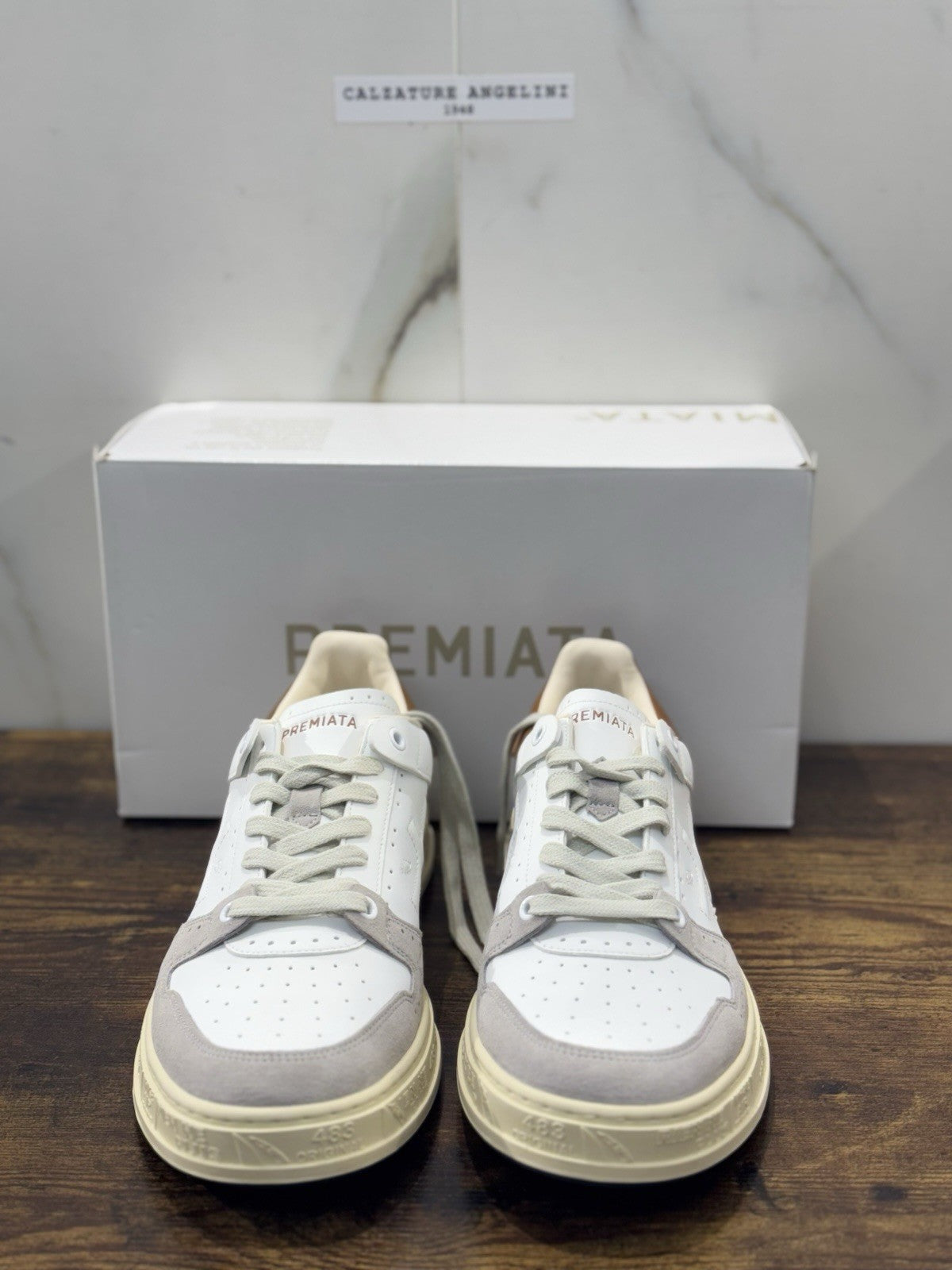 Premiata Quinn  Sneaker Pelle Bianca Casual Premiata Scarpa Uomo 44