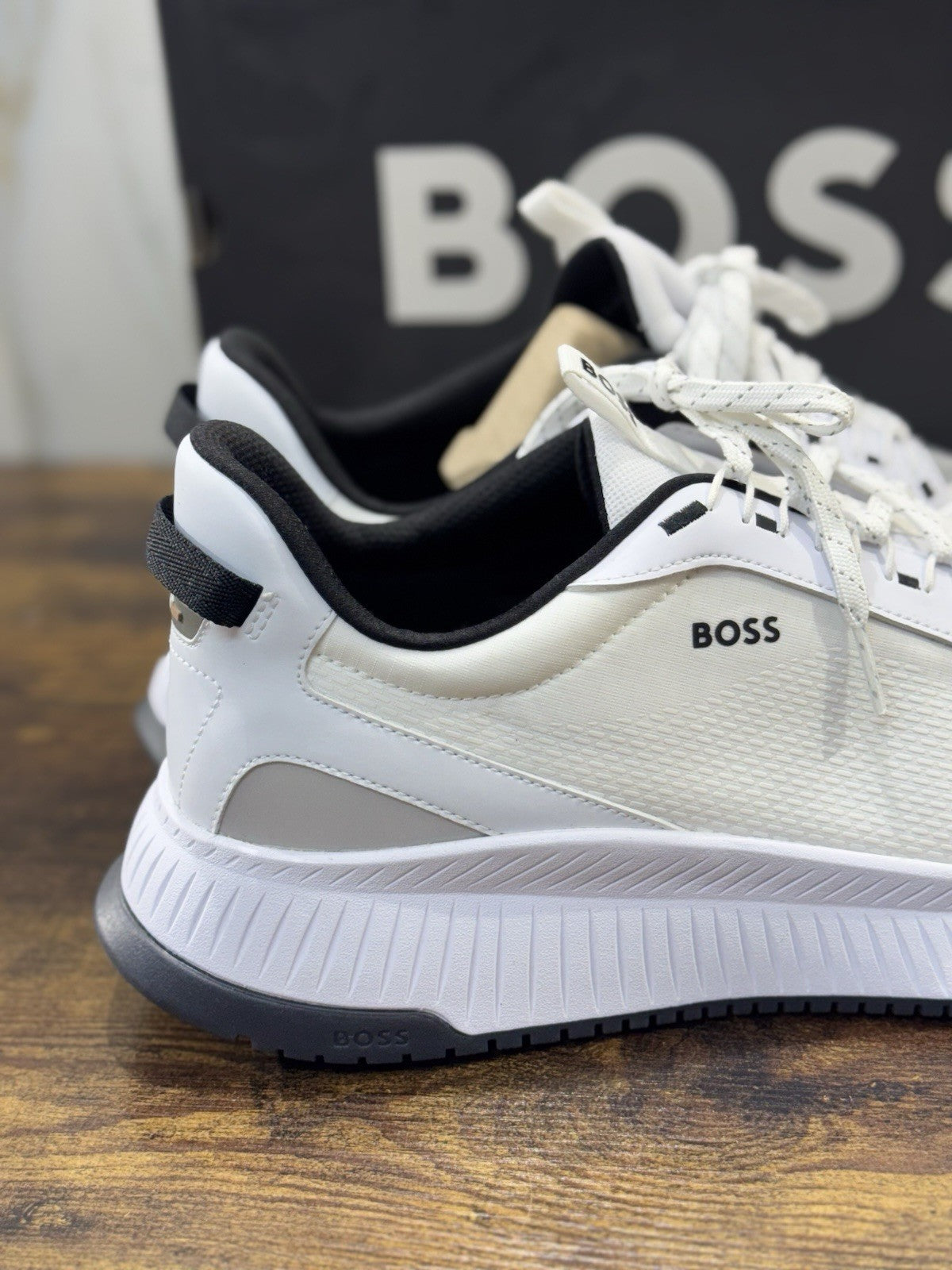 Boss Sneaker Running  Bianca  Casual Scarpa Uomo Boss 45