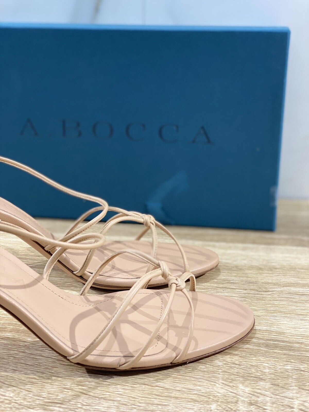 A.bocca Sandalo Donna AB2307 In Pelle Beige   Luxury Sandal Woman 41