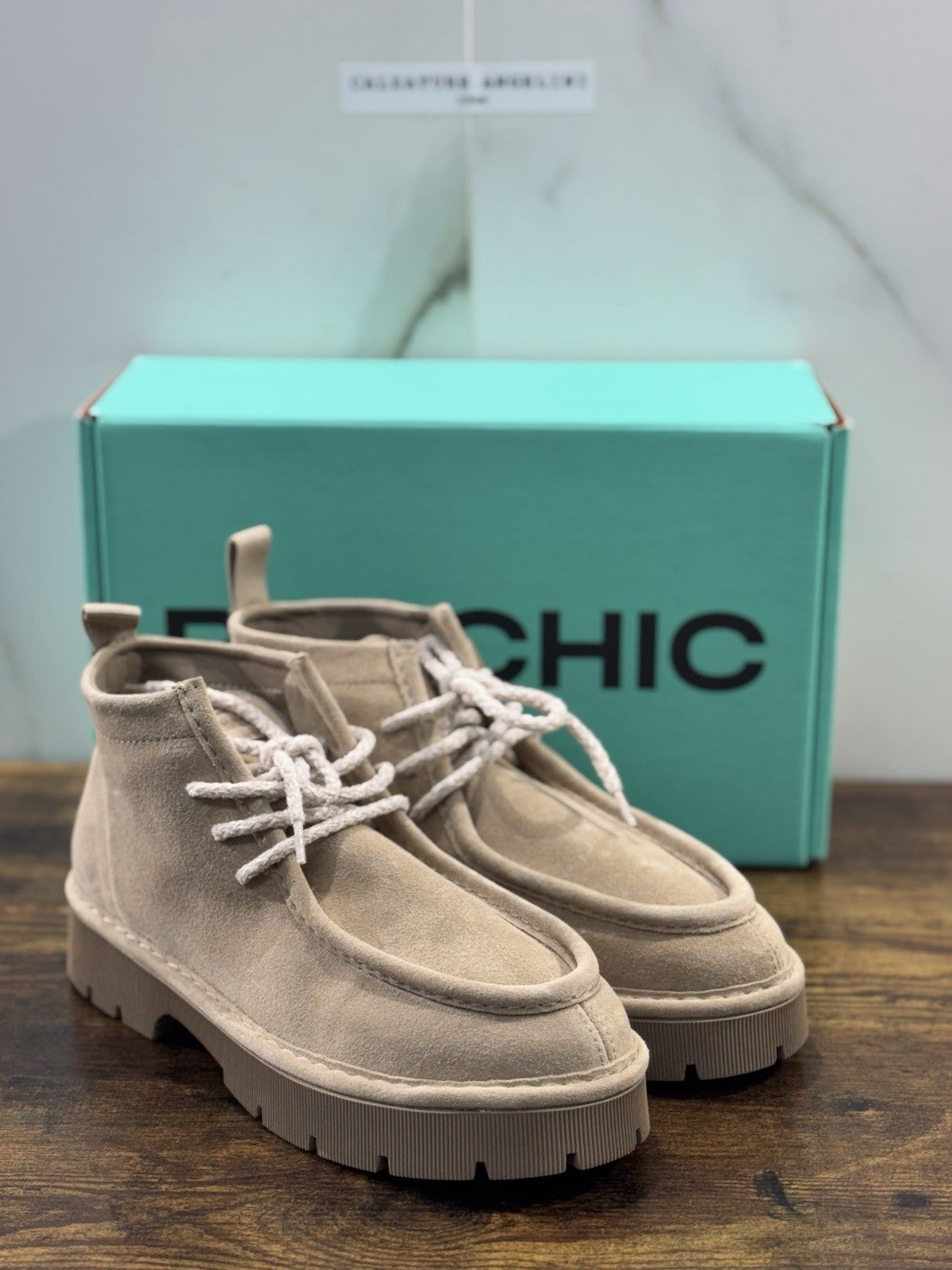 Panchic Ankle Boot Extra Light   Donna  Suede Beige   Causal Shoes   Panchic 41