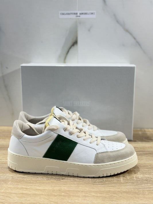 Saint Sneakers Uomo Sail Club  Pelle Bianca     Casual Shoes Made In Italy 44