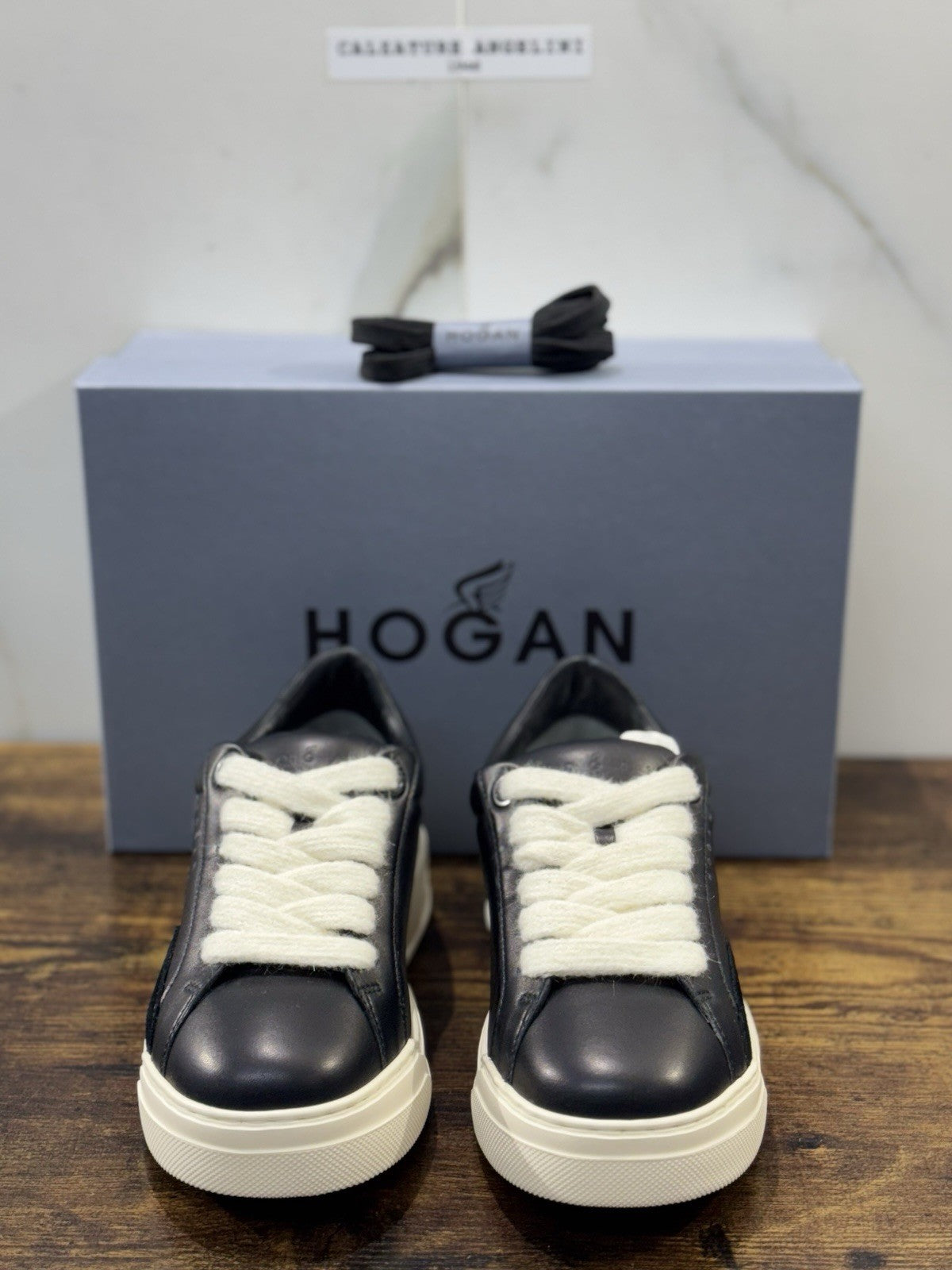 Hogan H667 Sneaker Pelle Nera Memory Foam Extra Light  Scarpa Hogan Donna 35.5