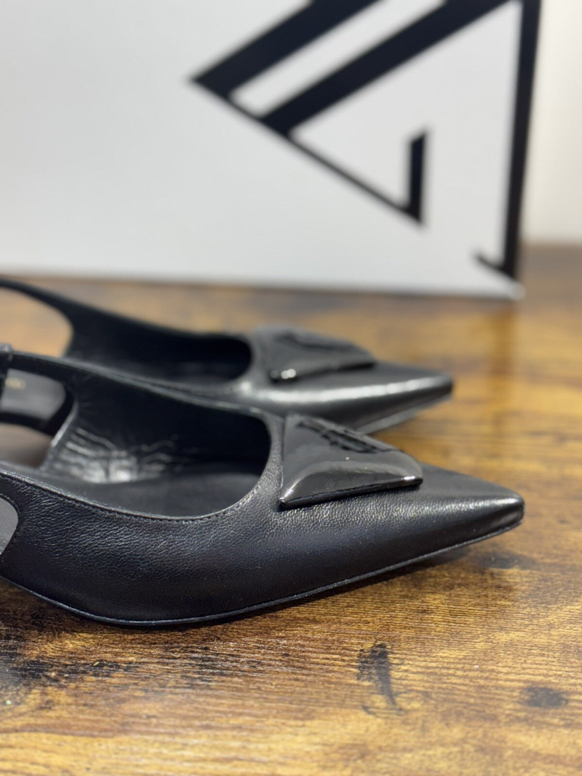 Giampaolo Viozzi Sling Back Donna Nero   Pelle Tacco     Luxury Woman Sandal 41