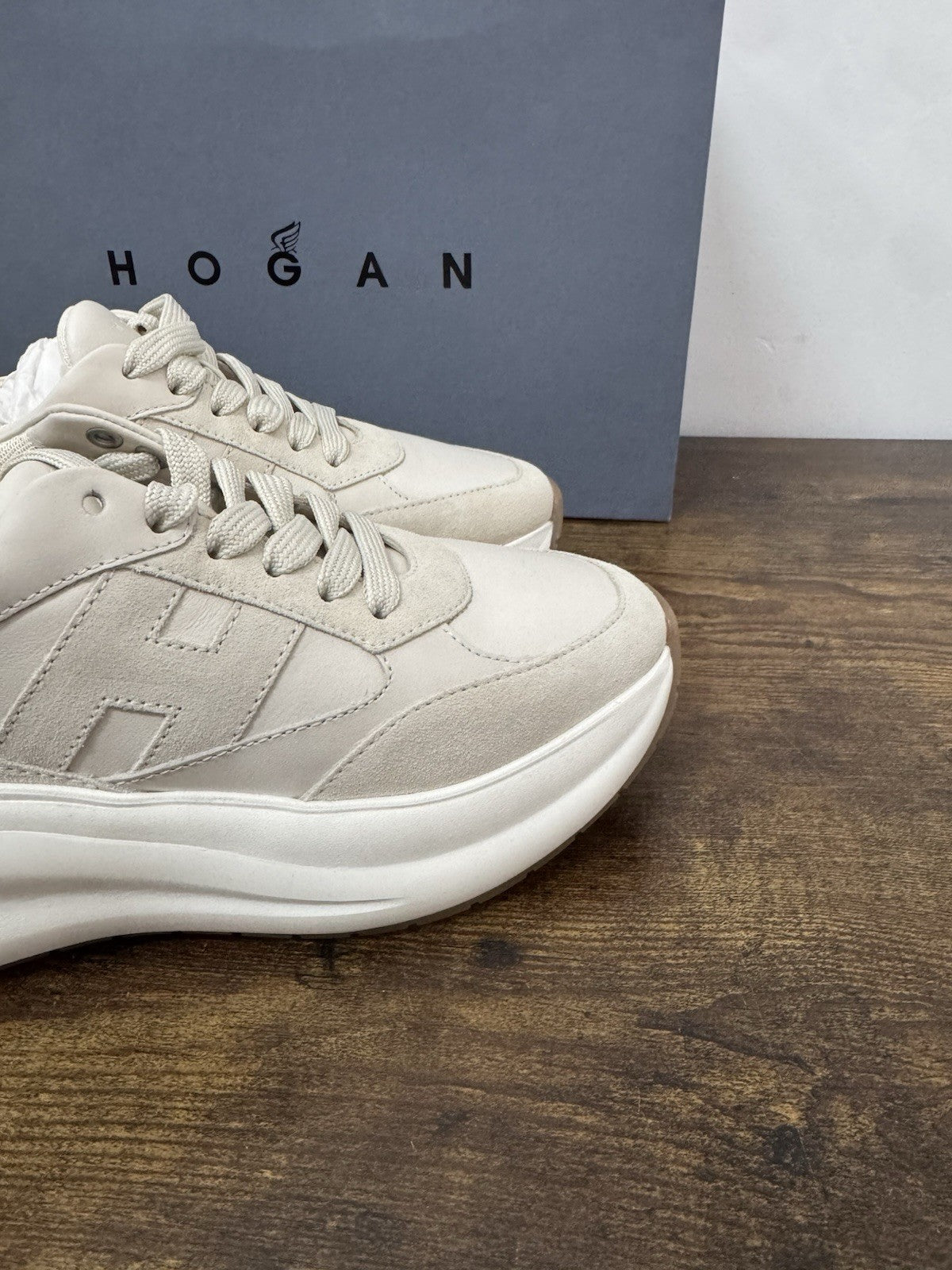 Hogan H696 Sneaker Casual Suede Yougurt  Donna 36.5