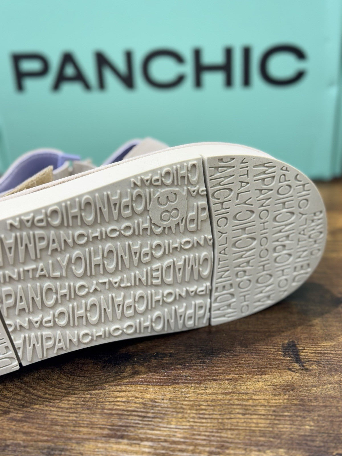 Panchic Sandalo Crisscross Suede Beige Casual Donna 36