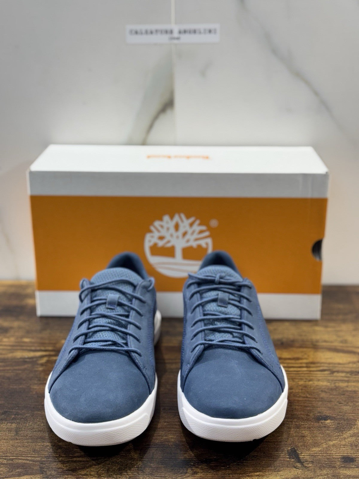 Timberland Seneca Bay Sneaker Pelle Blu  Casual Extra Light Uomo 42