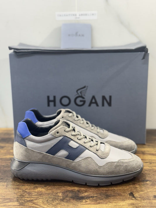 Hogan Interactive 3 Pelle Suede Grey Blu  Casual Hogan Uomo 39.5