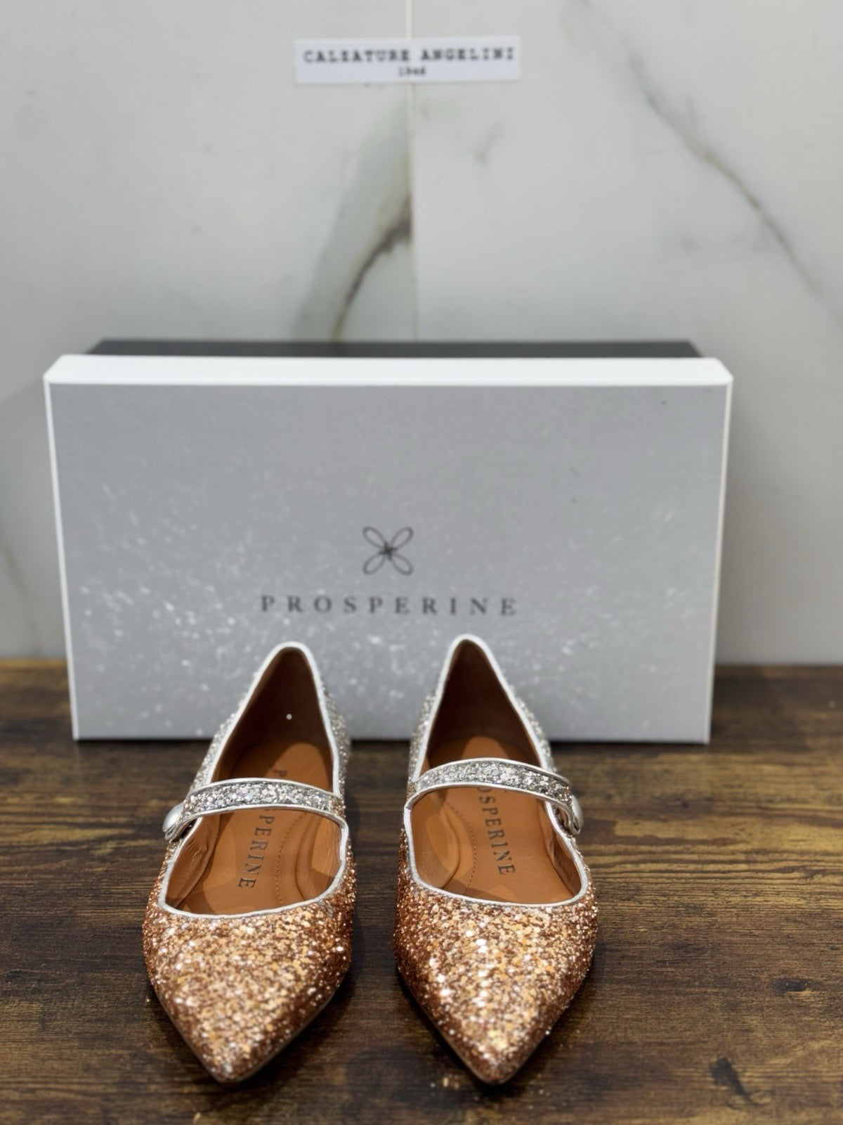 Prosperine Ballerina Crystal Silver Arancio  Casual Donna 37