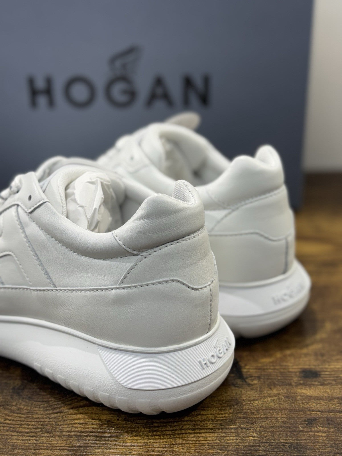 Hogan Interactive Pelle Bianca Casual Scarpa Hogan Uomo 42.5