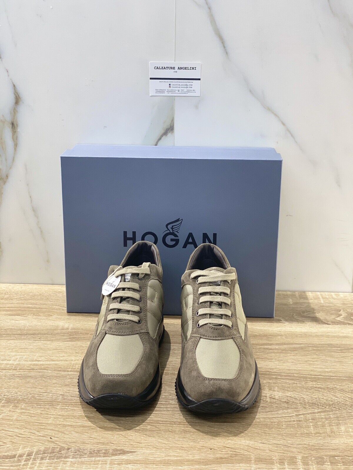 hogan interactive uomo In Suede Miele Luxury Hogan Sneakers Men 43.5