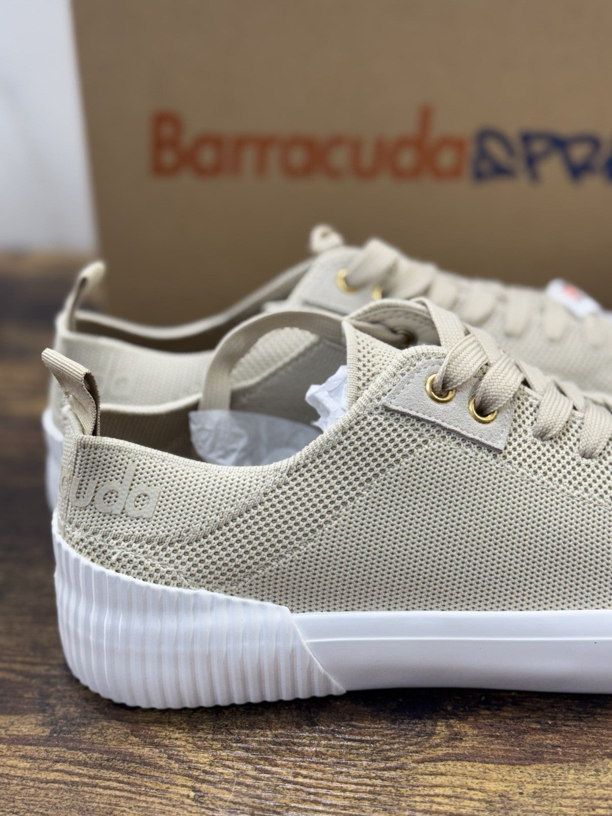 Barracuda Sneaker Sprint In Tela Beige  Casual Uomo 44