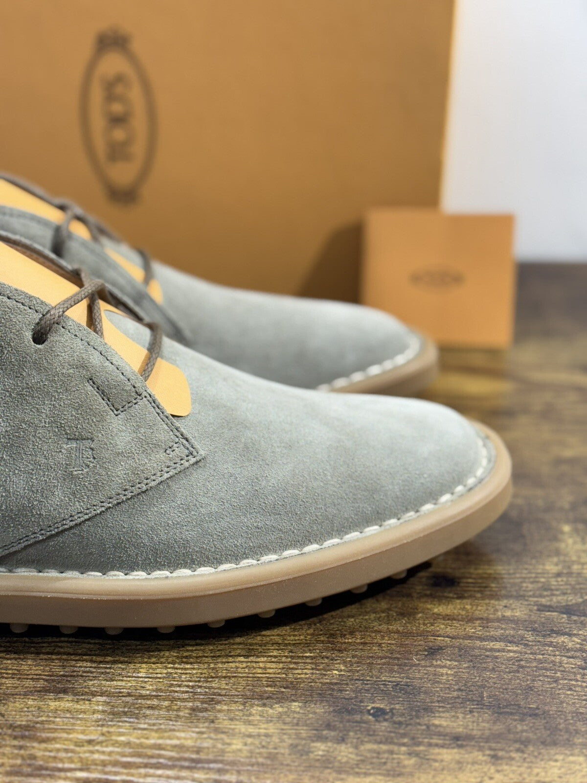 Tod’s Polacchino Uomo Icon Sport Casual Luxury Tod’s Men Shoe Suede Tortora 42