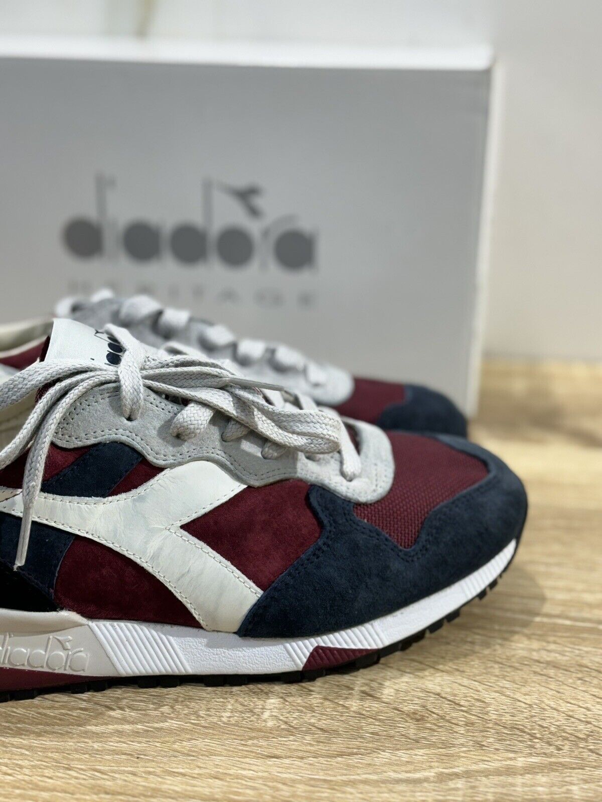 Diadora Heritage Sneaker Uomo Trident 90 S Suede Blu  Casual Sneaker 42