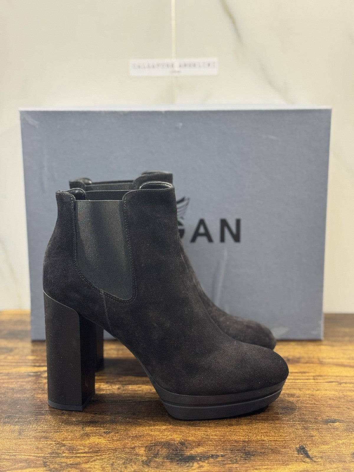 Hogan Interactive Stivaletto  Suede Nero  Con Tacco Casual Hogan Donna 40