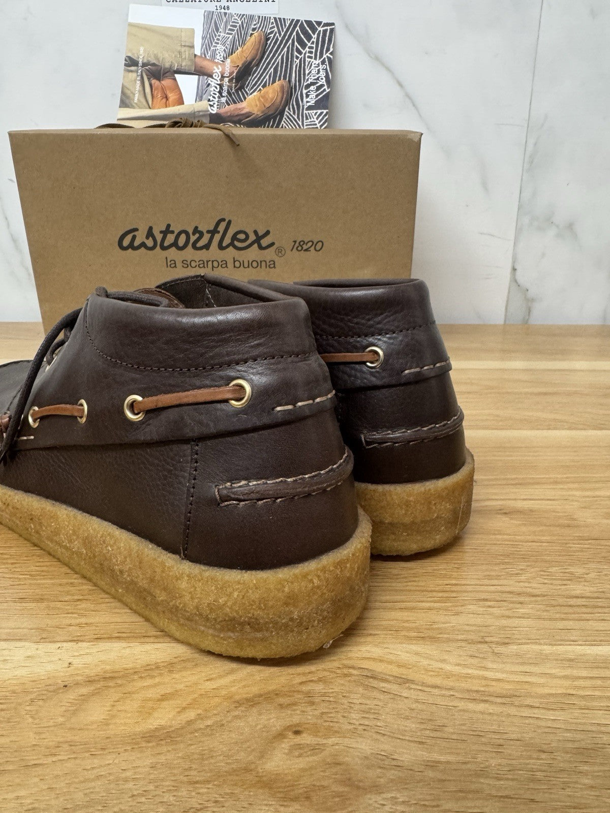 Astorflex Jibflex  Pelle Caffe  Top Quality Italy Uomo 43