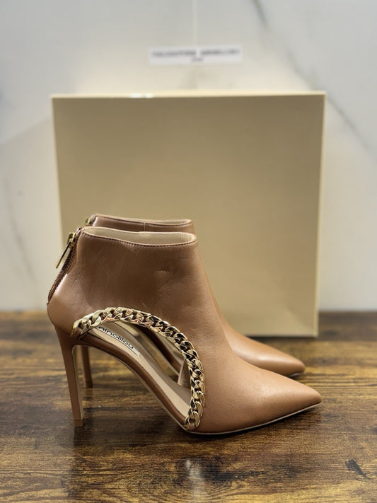 Ninalilou Stivaletto Donna Pelle Cuoio  Con Tacco Luxury Boot 37