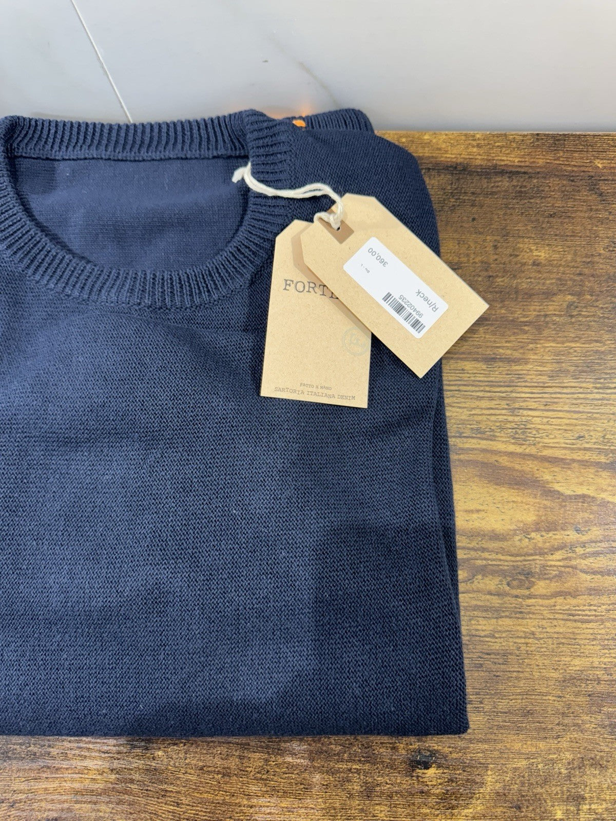 Fortela Round Neck Maglione  Icon Fortela Men Sweatshirt Blu Uomo s