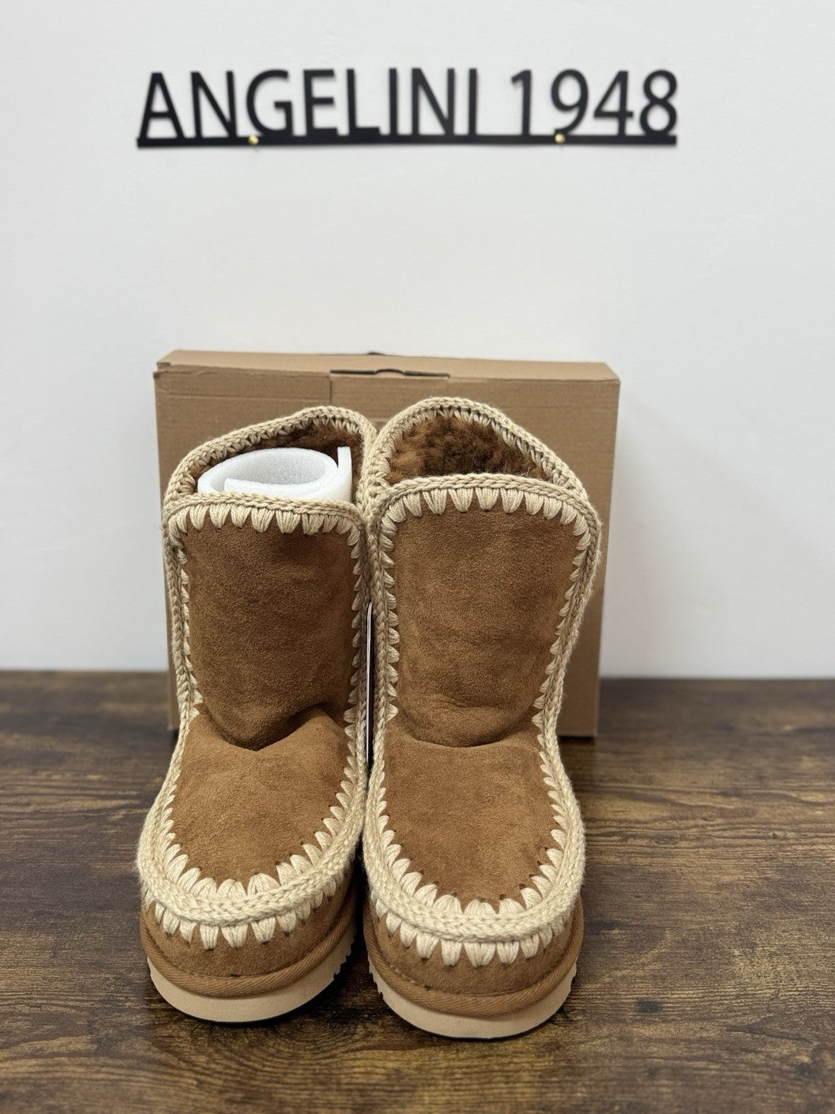 Mou Eskimo 24  Suede Cognac Casual Mou Boot Donna 41