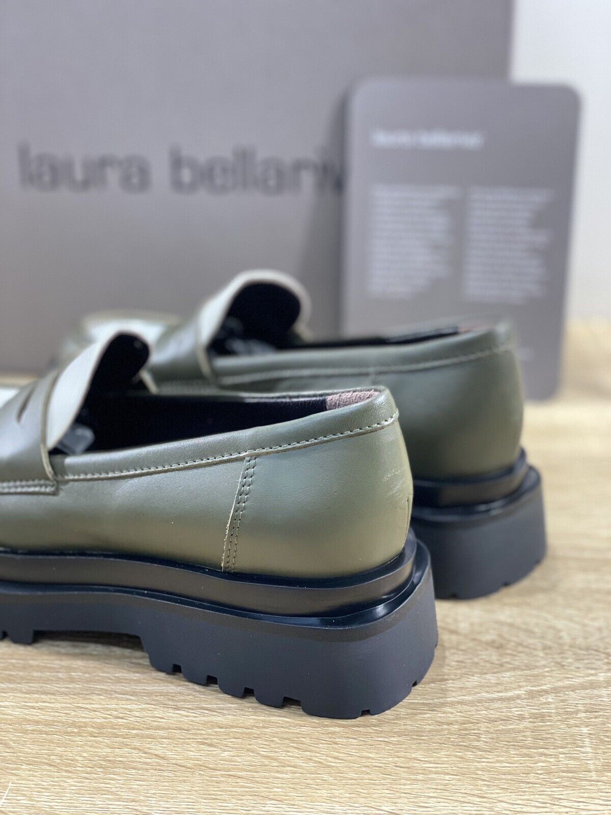 Laura Bellariva Mocassino donna Pelle Verdone Extra Light 38