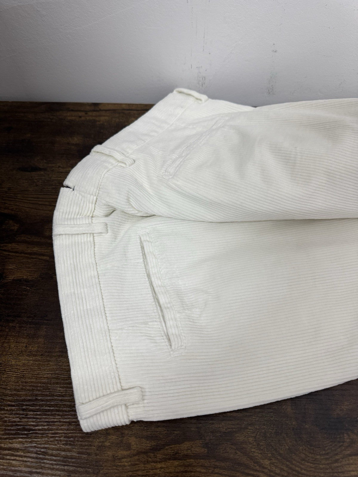 Berwich Pantalone Retro Velluto Bianco  Uomo 52
