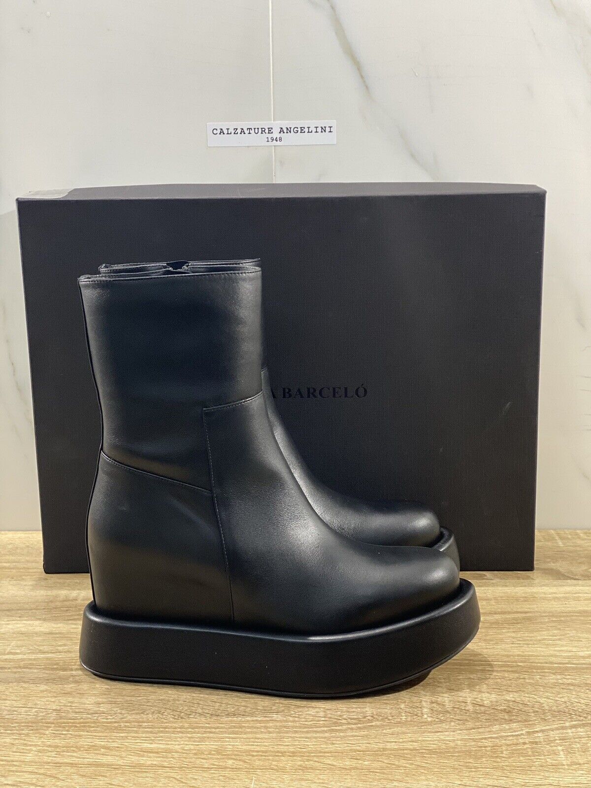 paloma barcelo stivaletto frida donna pelle Nera luxury boot 39