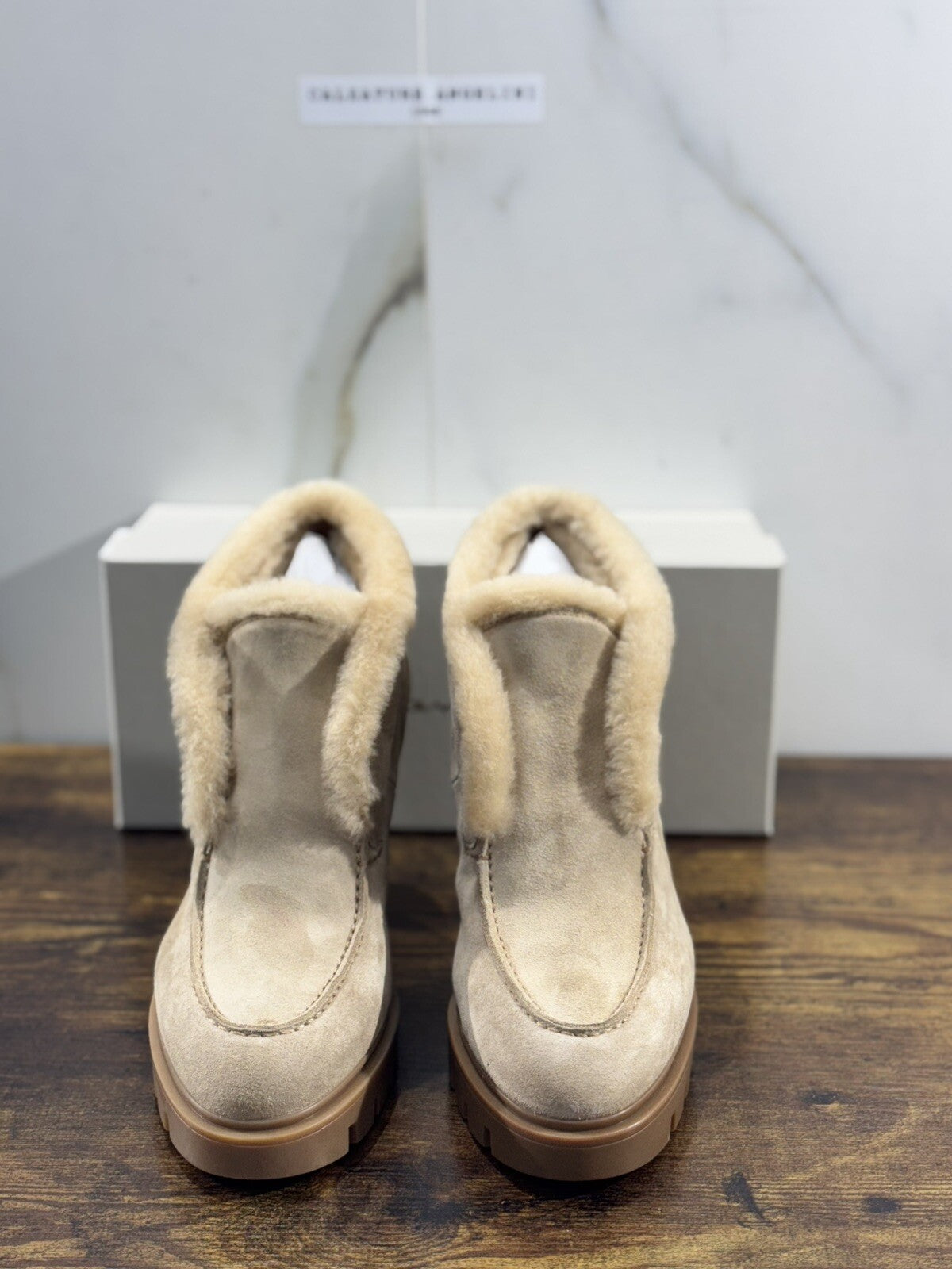 Santoni Tronchetto  Donna Pelle Suede   Casual Luxury Boot Woman Santoni 38.5