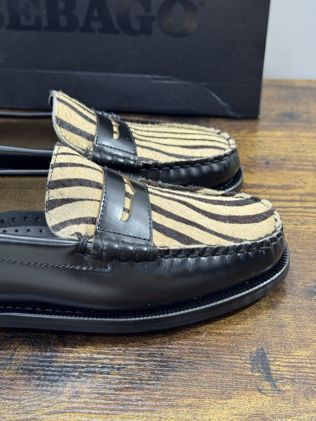 Sebago Dan Vamp Wild Nero Tiger Sebago Mocassino Donna 38