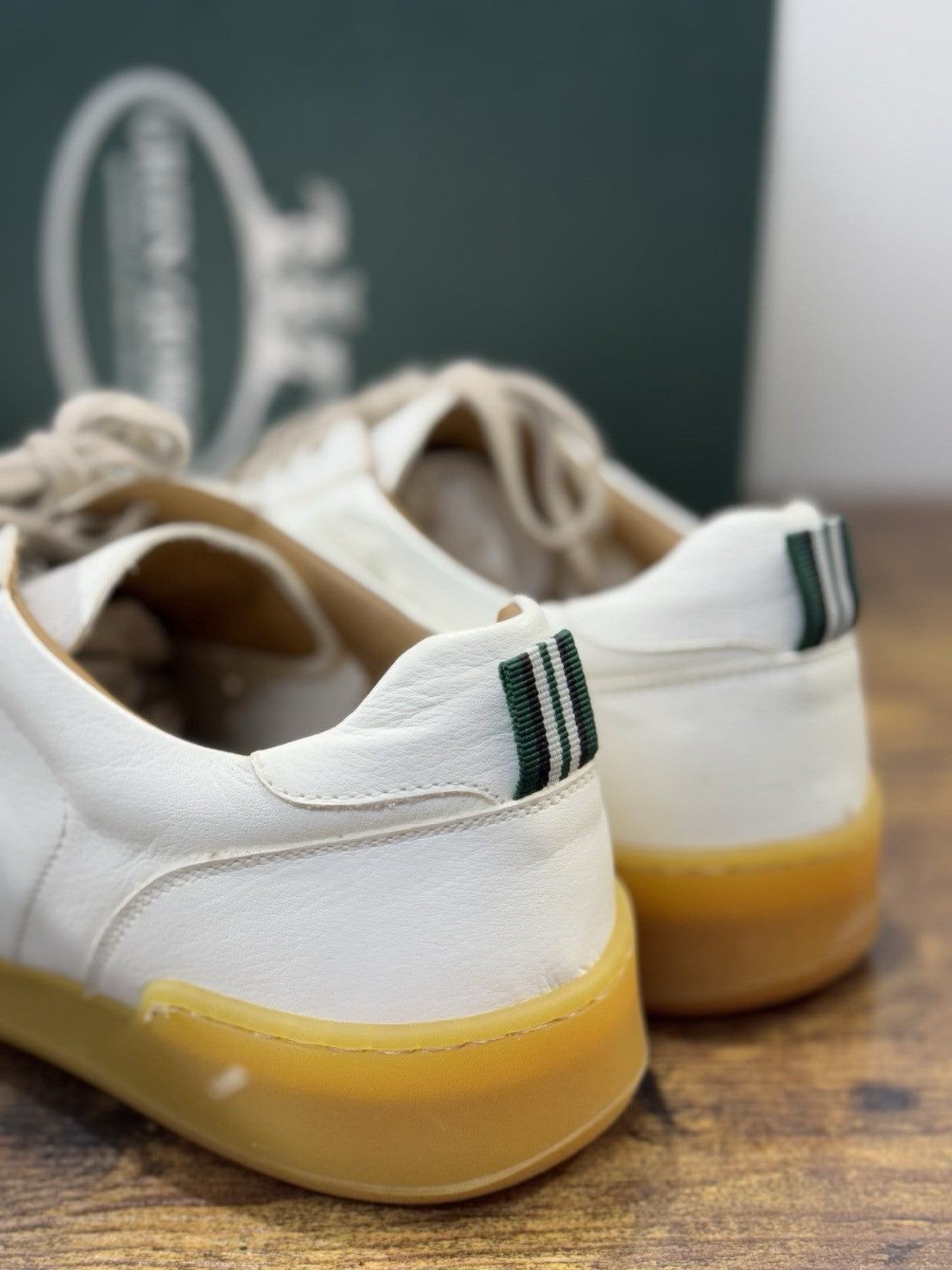 Green George Sneaker Pelle Bianca  Uomo Ultra Flexible 42