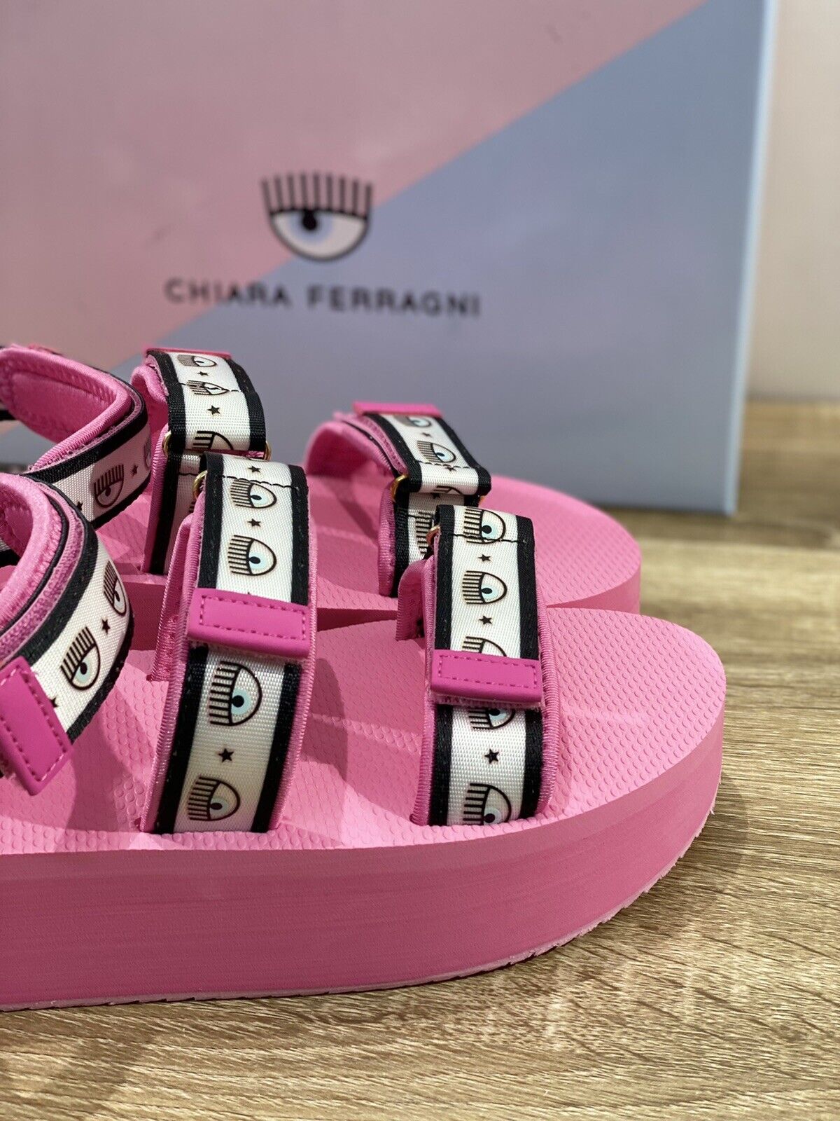 Chiara Ferragni Sandalo donna double strap logo mania 41