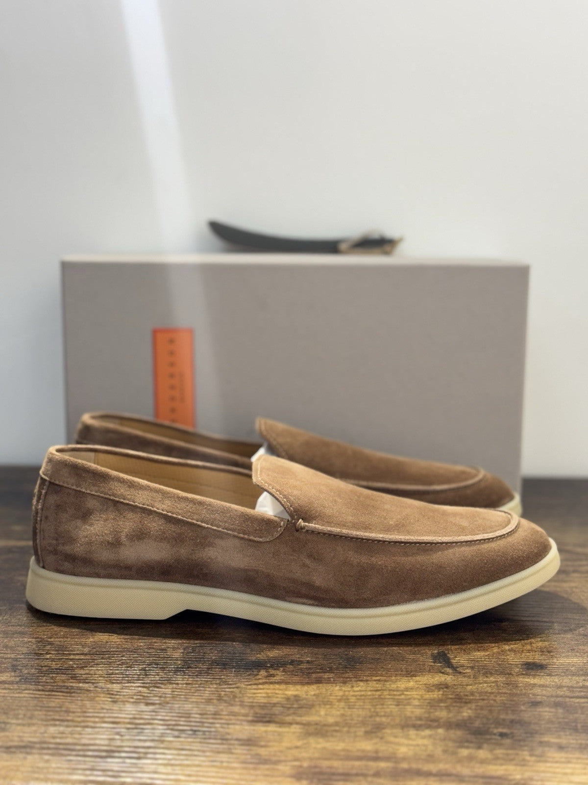 Henderson Baracco Mocassino Summer Walk  Pelle Suede Casual Uomo 45