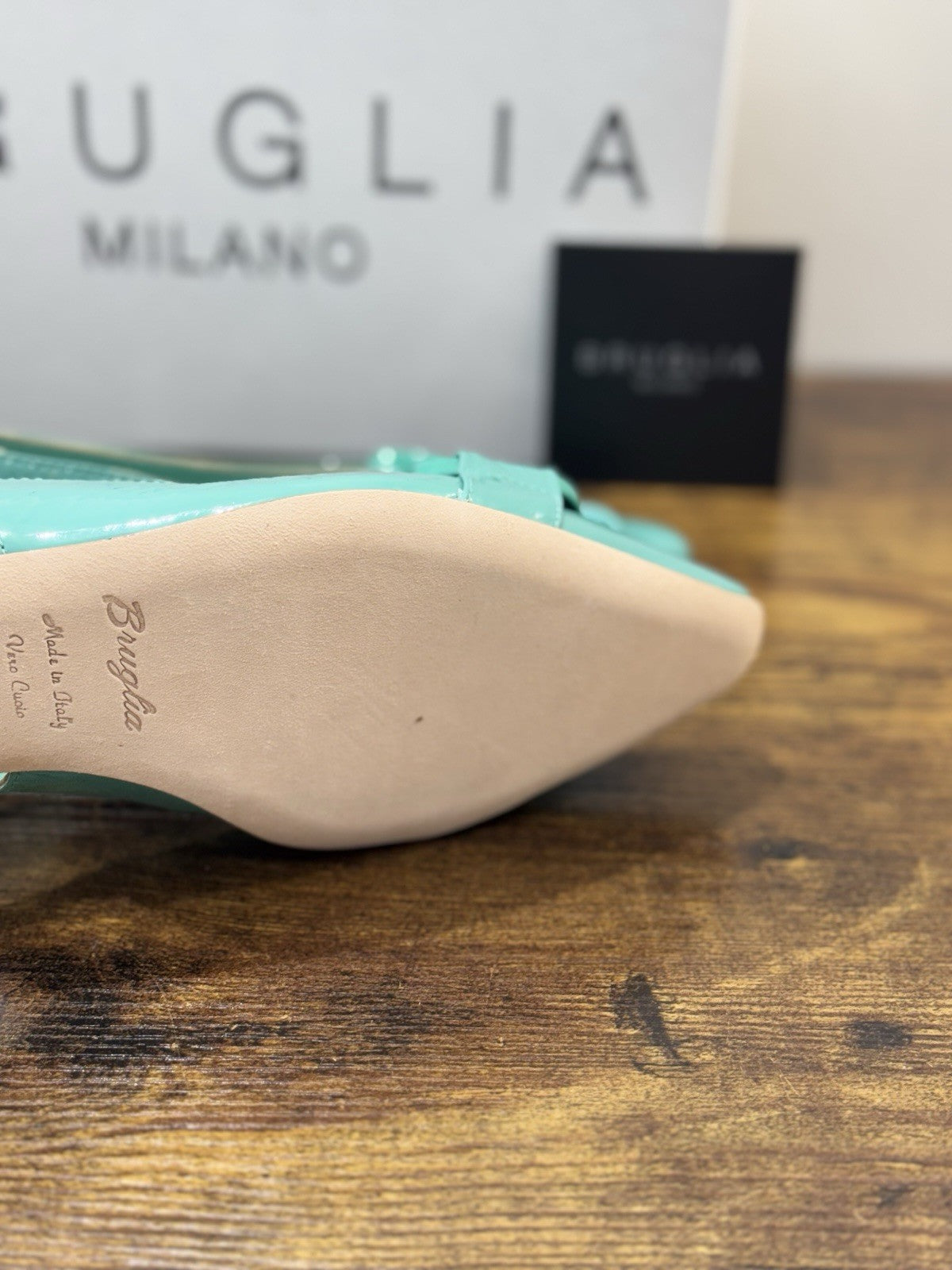 Bruglia Milano Slingback Tiffany  Pelle  Top Quality Scarpe Donna 39